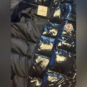 Moncler Shiny Black Quilted Jacket